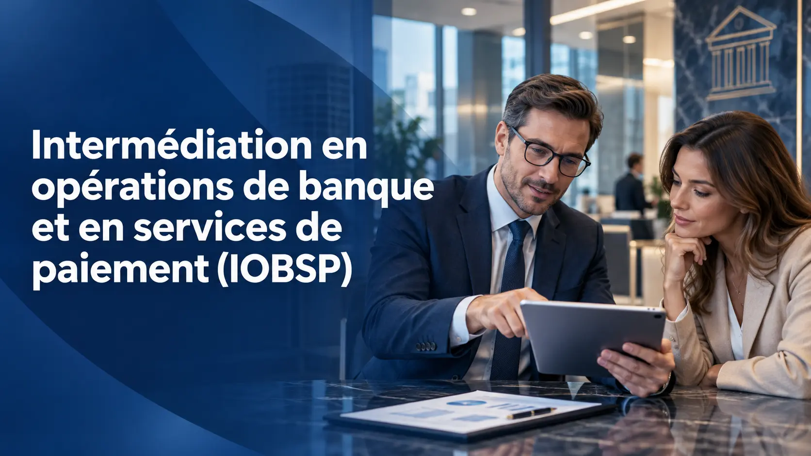 Visuel : Intermédiation en opérations de banque et en services de paiement (IOBSP)