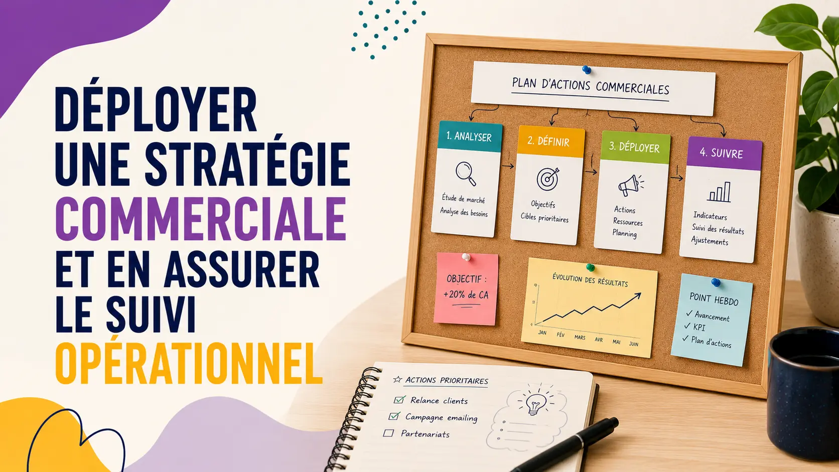 Visuel : Déployer une stratégie commerciale et en assurer le suivi opérationnel